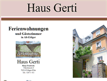 Tablet Screenshot of haus-gerti-ediger.de